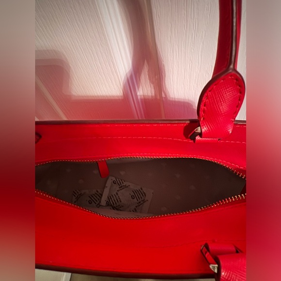 Kate Spade New York Staci Saffiano Leather Satchel Bag (Watermelon) with Wallet - Picture 3 of 7